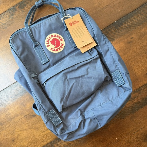 Fjallraven Handbags - Fjallraven Kanken Backpack Royal Blue Pinstripe 14" Soft Case Adjustable Straps